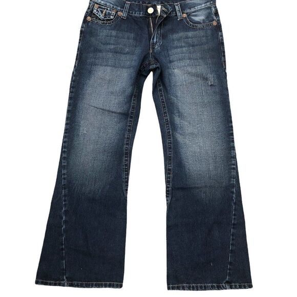 Brand New Vintage True Religion Embroidered Jeans Size 36 JOEY Blue - Picture 5 of 15